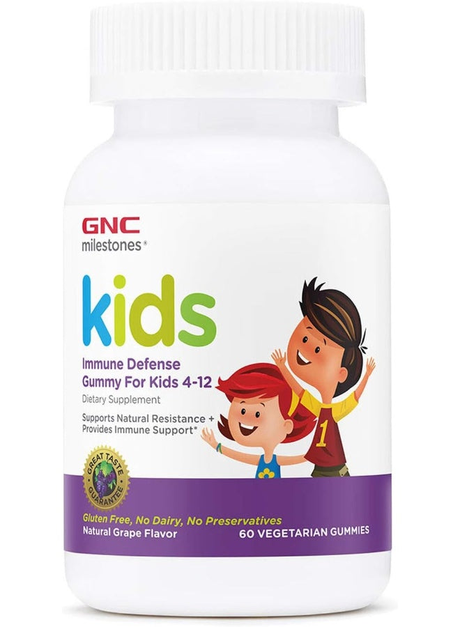 GNC Milestones Kids Immune Defense Gummy - Grape