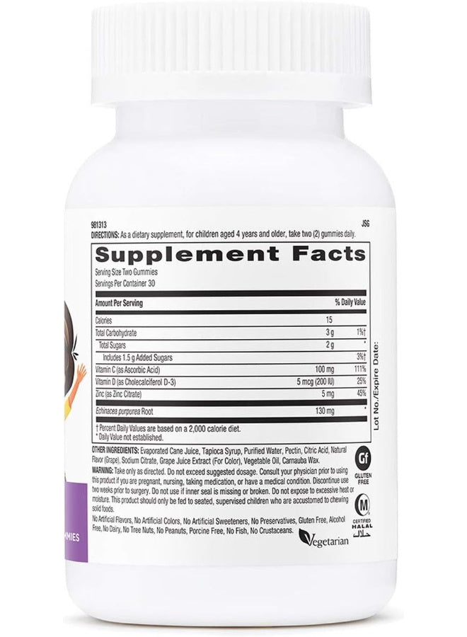 GNC Milestones Kids Immune Defense Gummy - Grape