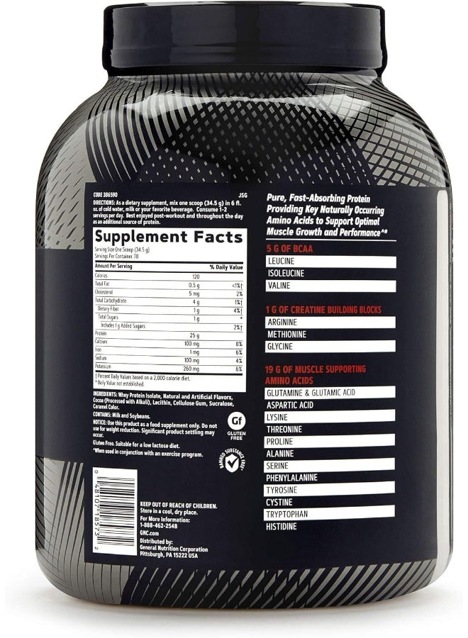 GNC AMP Pure Isolate - كريمة الشوكولاتة