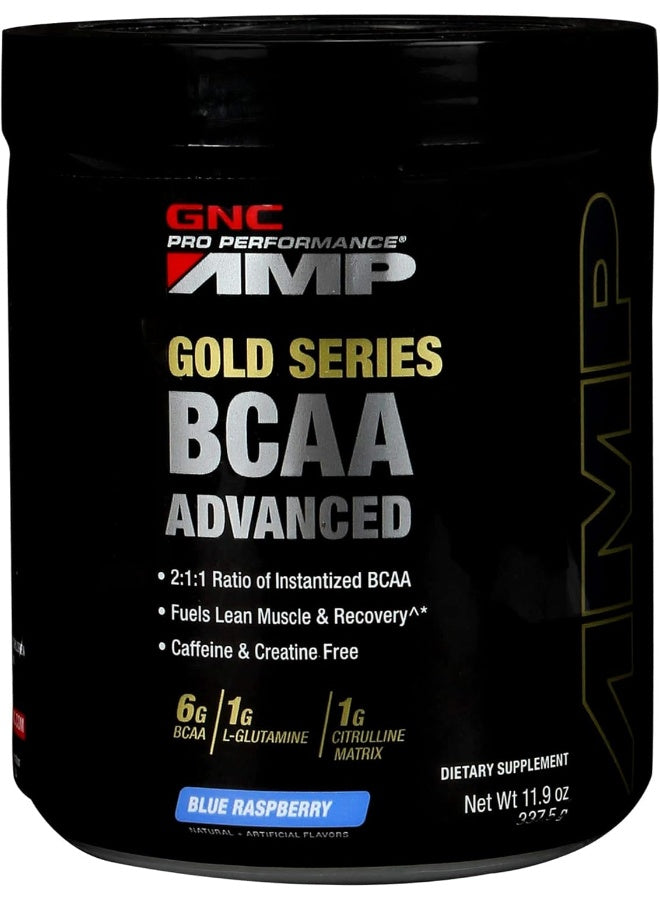 GNC PRO PERFORMANCE AMP GOLD SERIES BCAA ADVANCED-BLUE RASPBERRY