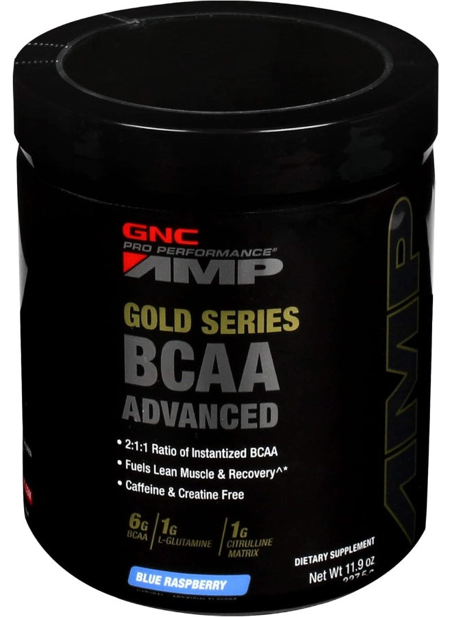 GNC PRO PERFORMANCE AMP GOLD SERIES BCAA ADVANCED-BLUE RASPBERRY