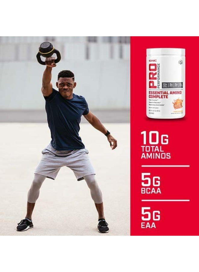 GNC Pro Performance Essential Amino Complete، بنكهة التوت الأزرق والتوت الآساي، 15.87 أونصة، يدعم تعافي العضلات