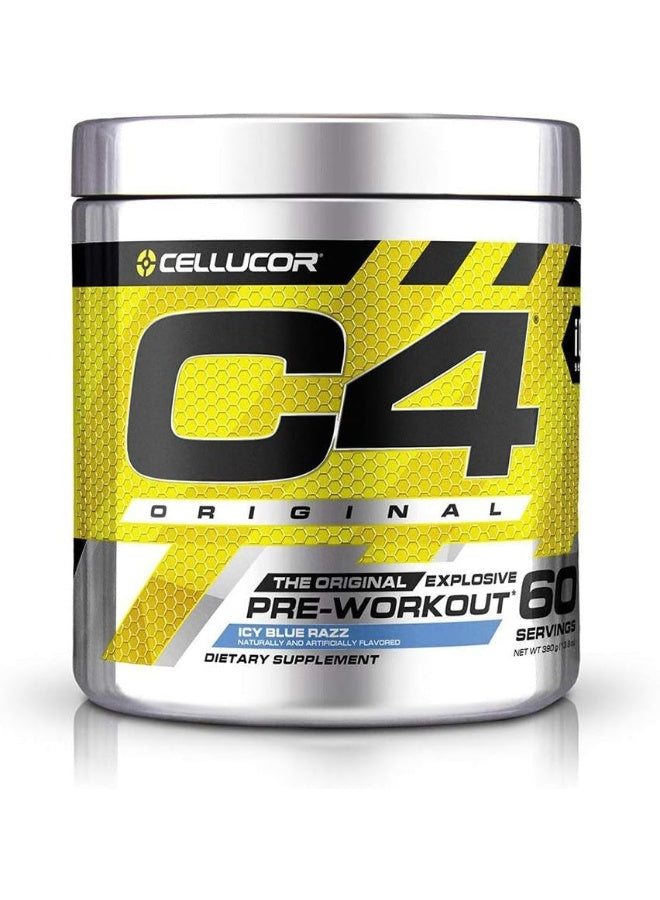 مسحوق ما قبل التمرين الأصلي Cellucor C4 Icy Blue Razz