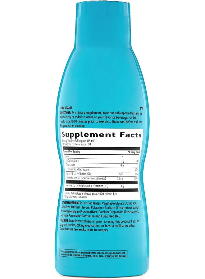 GNC Total Lean Triple Strength L-carnitine Liquid Nutritional Supplement - Fruit Punch