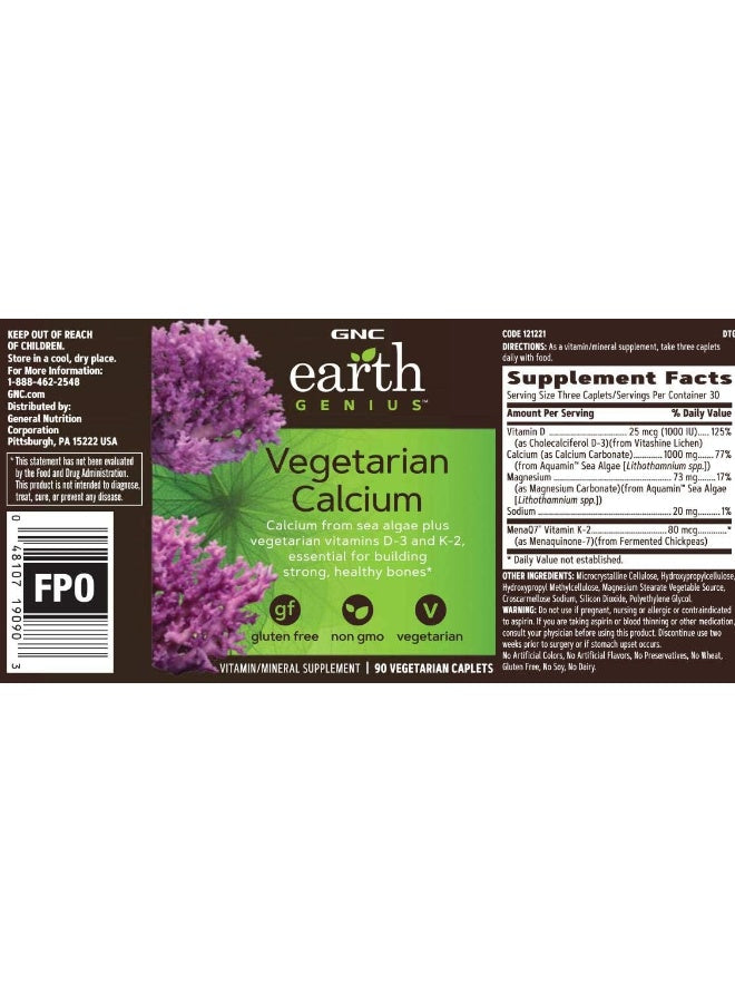 GNC Earth Genius Vegetarian Calcium
