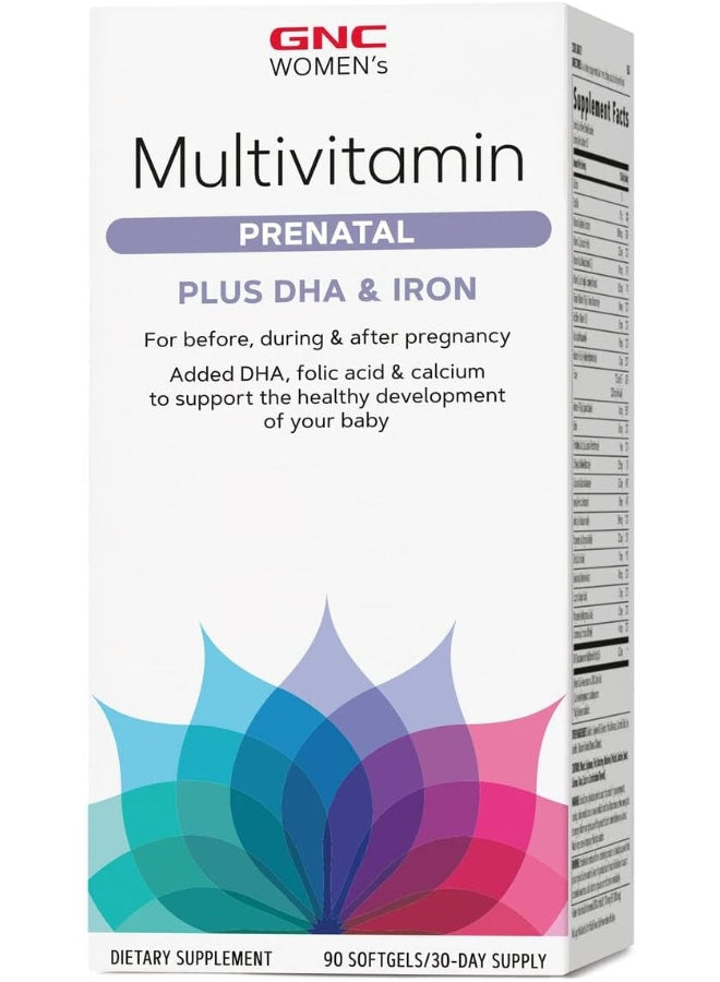 GNC Women's Multivitamin Prenatal Formula with DHA & Iron