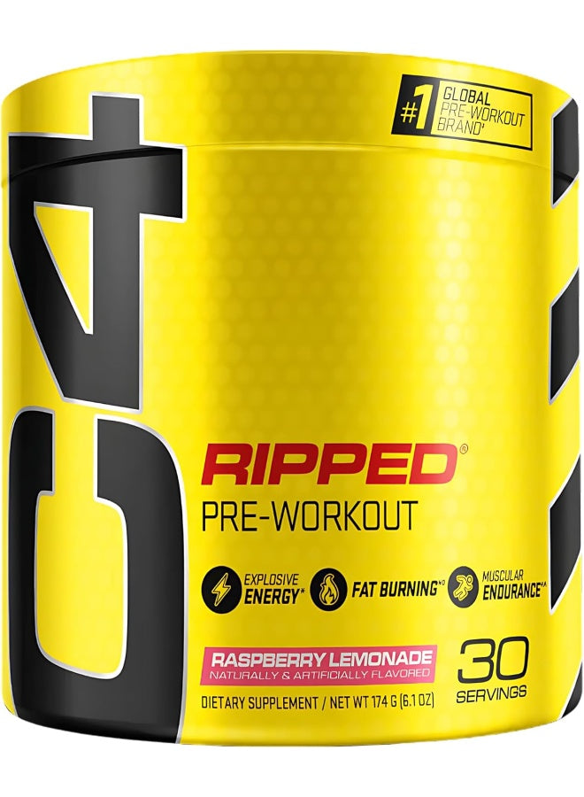 Cellucor C4 Ripped Pre Workout Powder Raspberry Lemonade