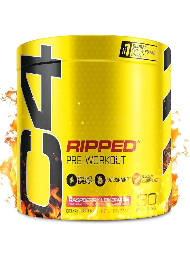 Cellucor C4 Ripped Pre Workout Powder Raspberry Lemonade