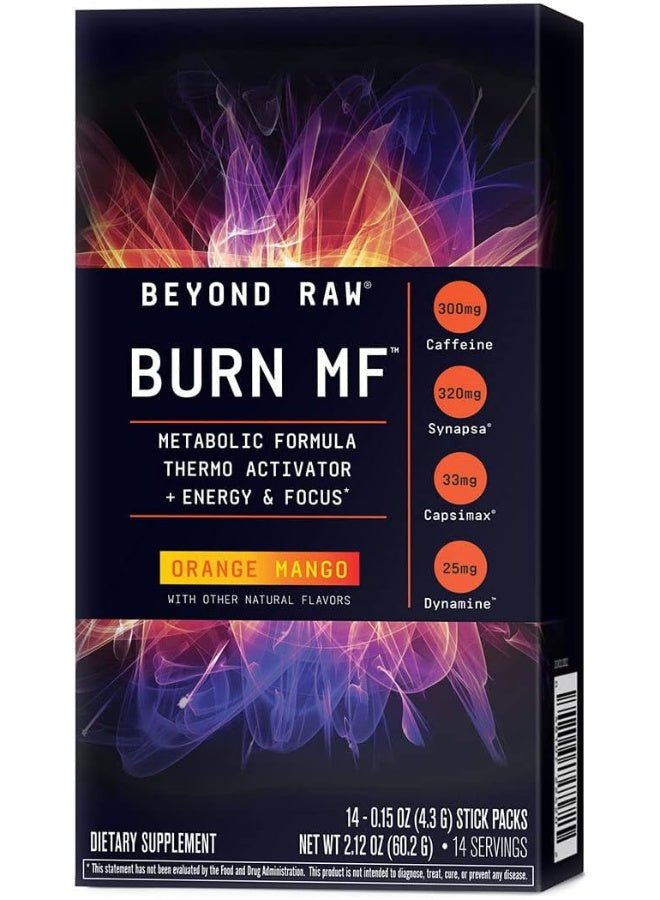 منشط الأيض Beyond Raw Burn MF - برتقال مانجو