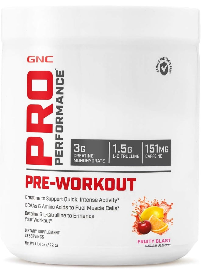 GNC Pro Performance Fruity Blast قبل التمرين