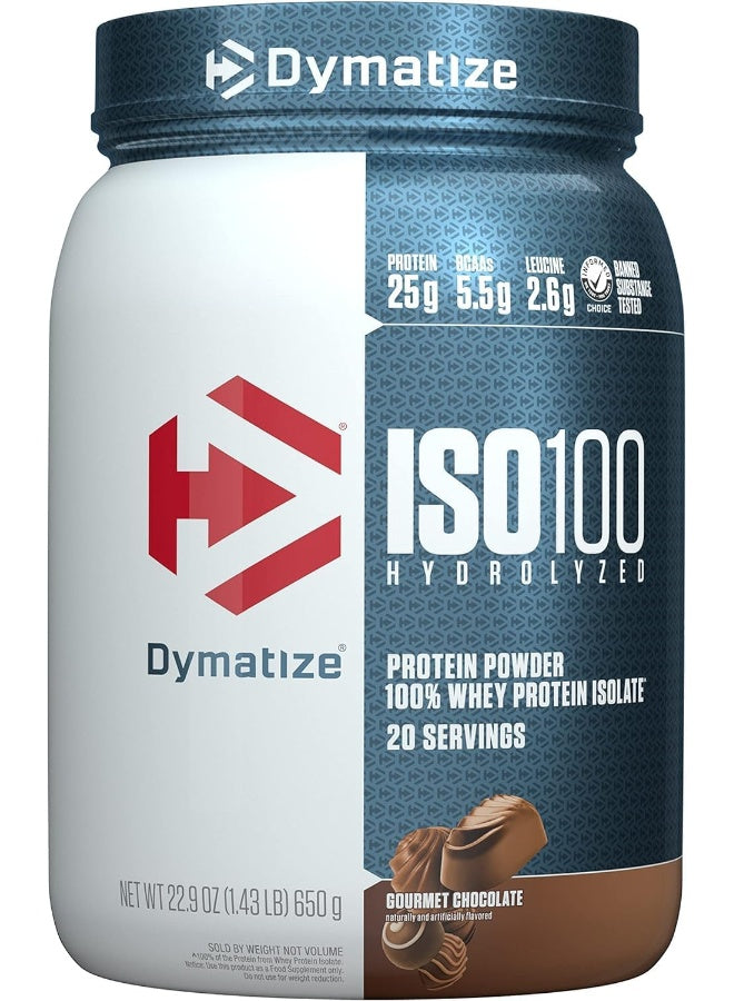 Dymatize ISO 100 20 Serving Gourmet Chocolate 640 Gm