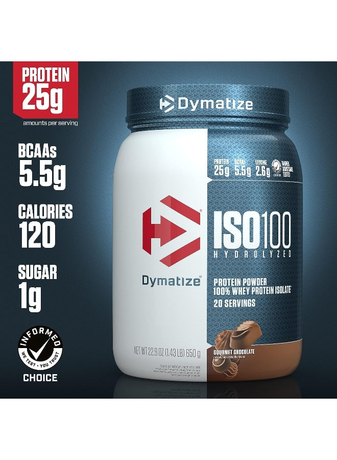 Dymatize ISO 100 20 Serving Gourmet Chocolate 640 Gm