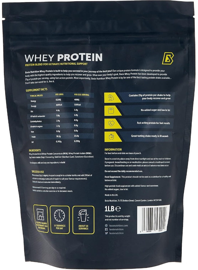 Basix - Muscle Whey Protein - Vanilla Whip - 1 Lb