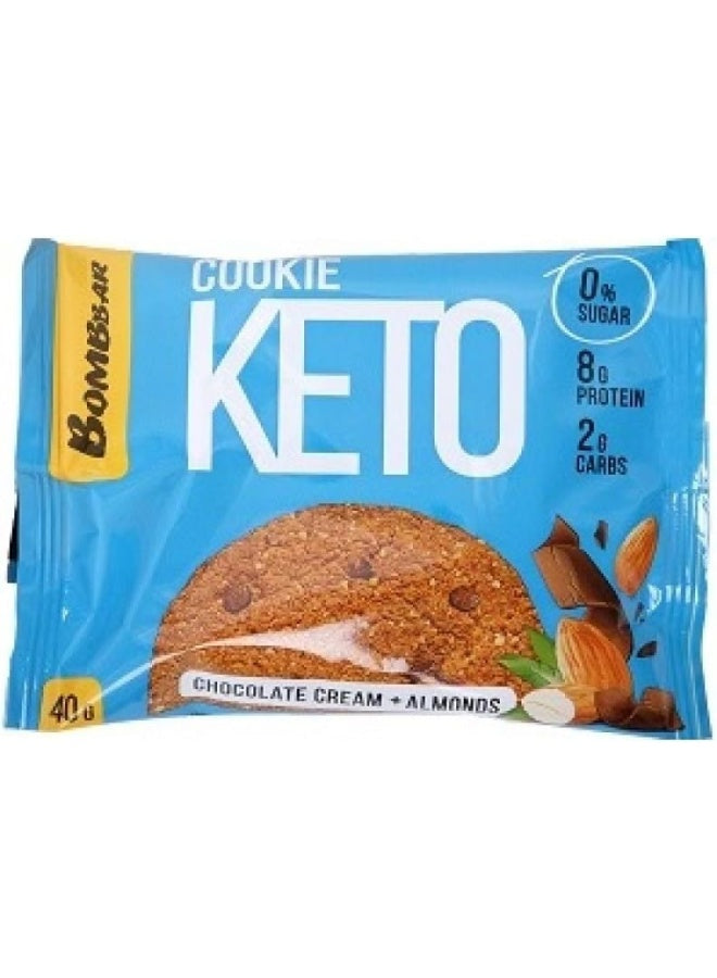 Bombbar Keto Protein Cookies Chocolate with Almonds, 12 pcs * 40 g