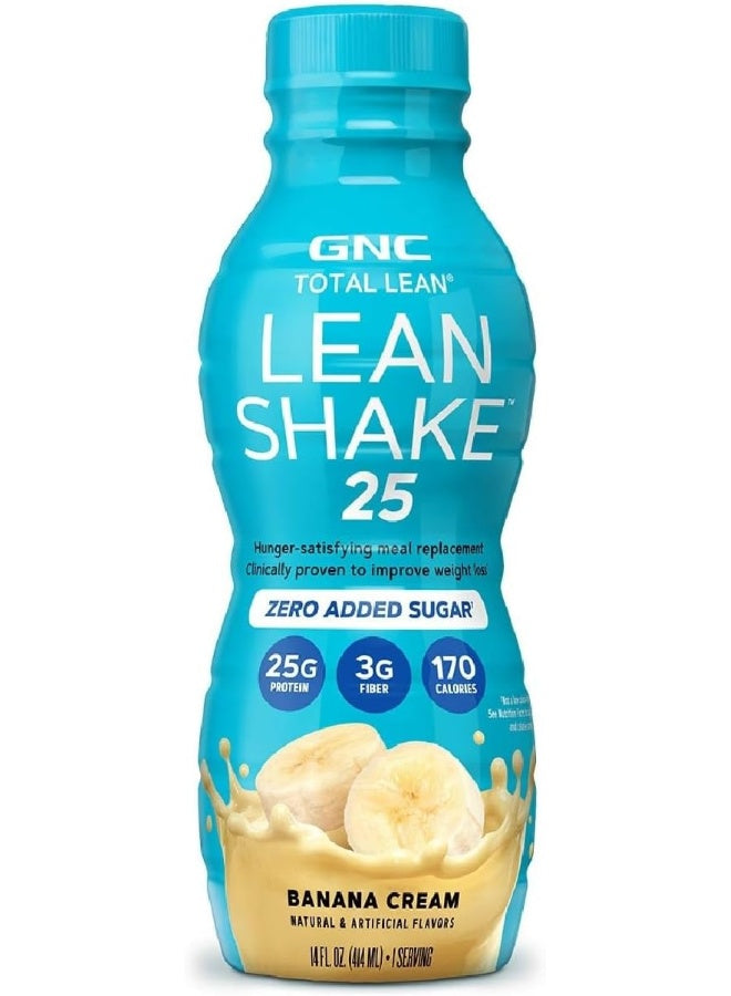 GNC TOTAL LEAN Lean Shake 25 - Banana Cream - 14oz