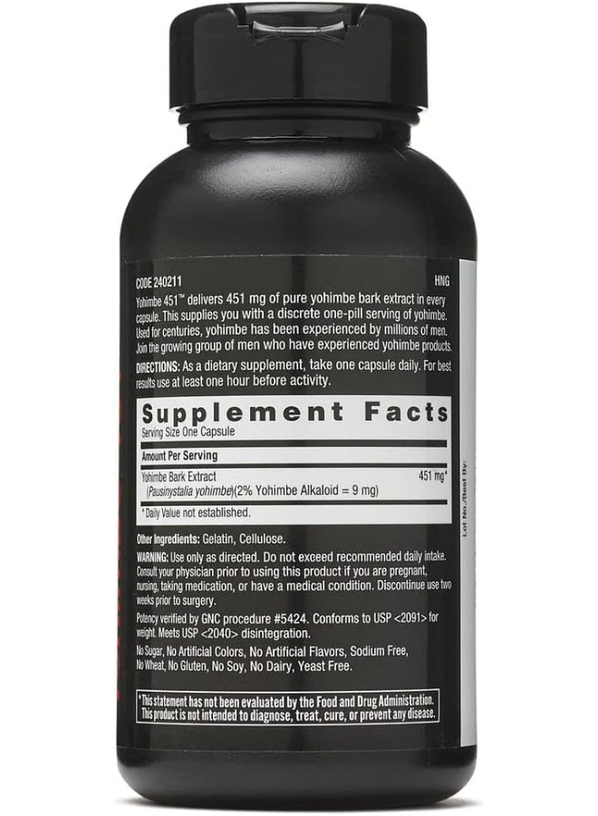 Men'S Yohimbe 451, Capsules, 60 Ea