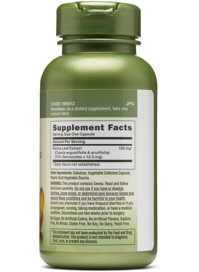 Senna Leaf Extract 125 Mg