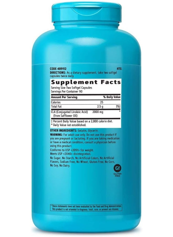 Total Lean Cla Nutritional Supplement 180 Softgels