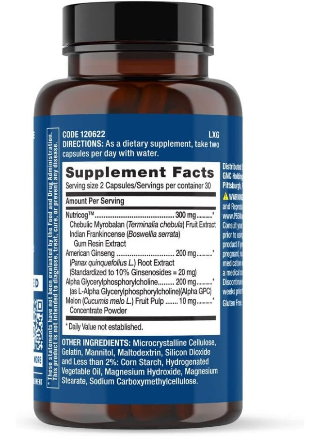 Preventive Nutrition Focus And Memory 60 Capsules 30 Servings