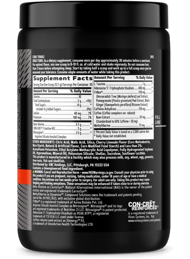 Tri-Phase Multi-Action Pre-Workout Supports Muscle Performance And Endurance Cherry Limeade 30 Servings