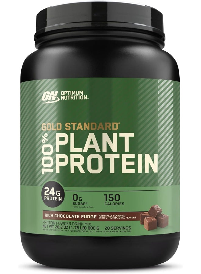 On Gold Standard 100% Plant Based Protein Powder, Gluten Free 800 G, 20 Servings