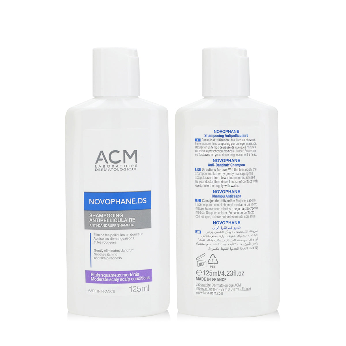 ACM Novophane DS Anti-Dandruff Shampoo 125 ml