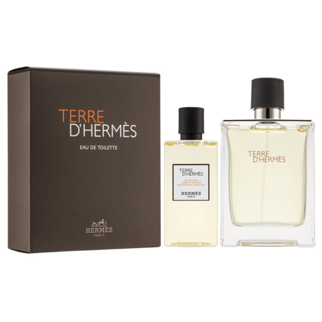 Terre D'Hermes Eau De Toilette 100Ml + Shower Gel Set