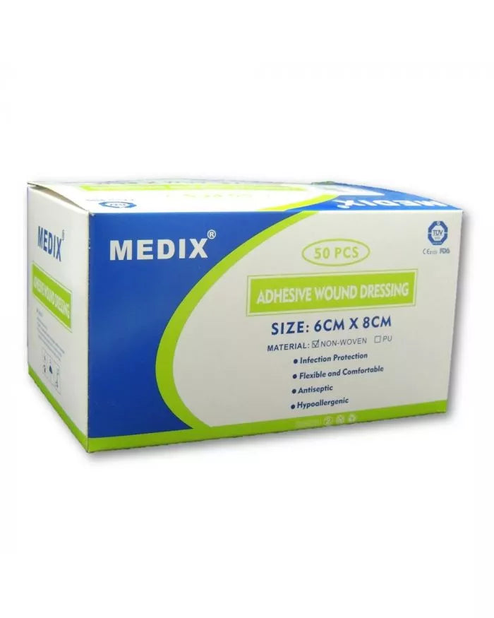 Medix Adhesive Wound Dressing 6X8Cm