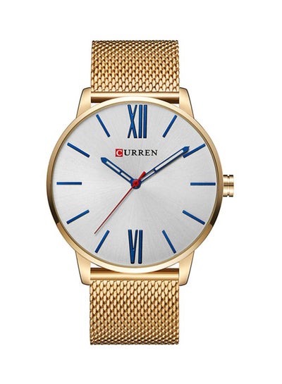 men Water Resistant Analog Watch 8238JB - 43 mm - Gold