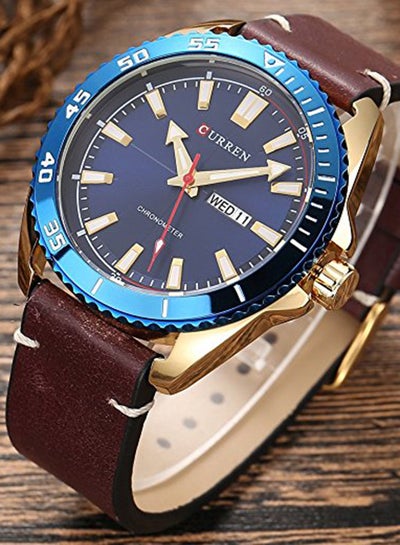 Men's Waterproof Analog Watch WT-CU-8272-BL