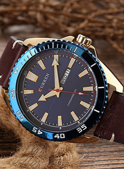 Men's Waterproof Analog Watch WT-CU-8272-BL