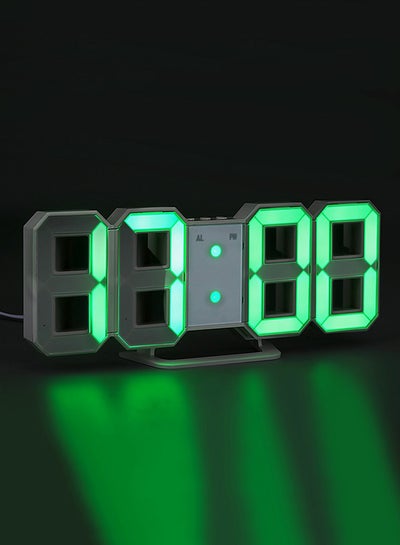 LED Digital Numbers Wall Clock White
