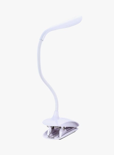 LED Table Lamp With Clip And Touch Switch White
