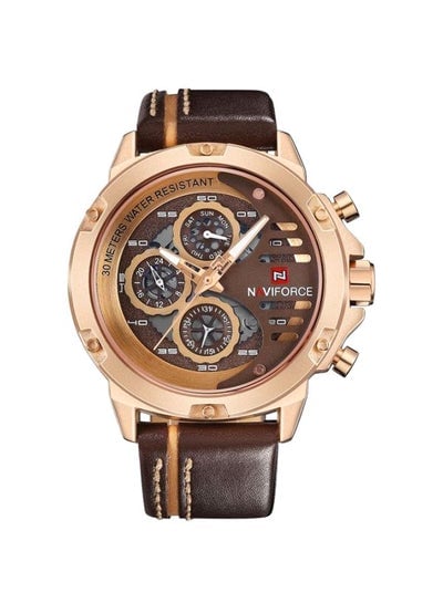 Men's Leather Chronograph Watch NF9110