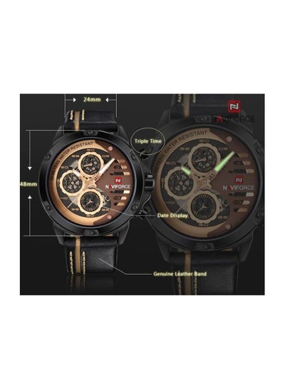 Men's Leather Chronograph Watch NF9110