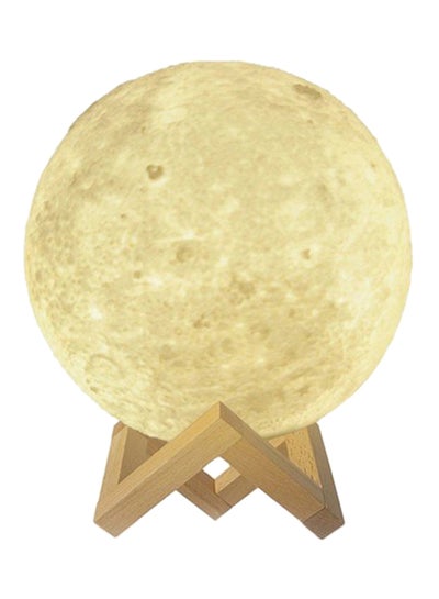 3D Moon Lamp White 12centimeter