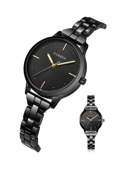 Women's Water Resistant Alloy Analog Watch 9019 - 30 mm - Black