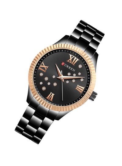 Women's Water Resistant Alloy Analog Watch 9009 - 36 mm - Black