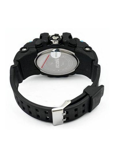 men Water Resistant Analog Digital Wrist Watch 1155 - 55 mm - Black