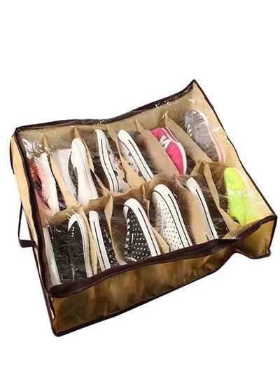 Pocket Shoe Organizer Beige 24inch