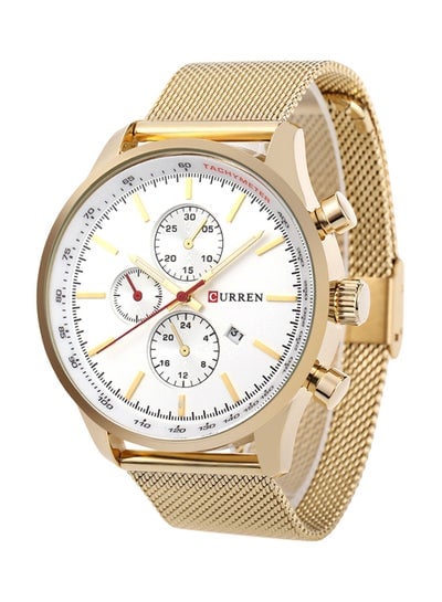 Men's Water Resistant Analog Watch 8227 - 47 mm - Gold