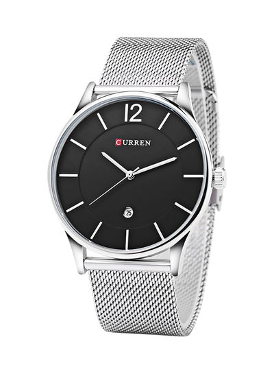 men Stainless Steel Analog Watch 8231 - 42 mm - Silver