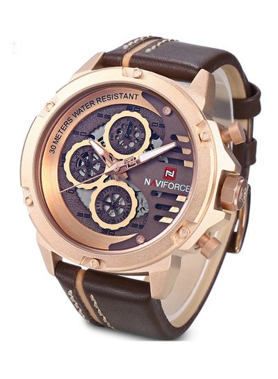 men Water Resistant Chronograph Watch 9110