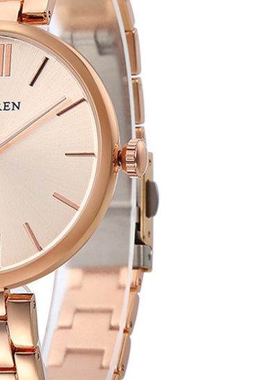 Women's Water Resistant Analog Watch 9017 - 35 mm - Rose Gold