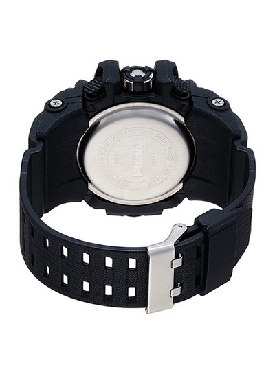 Men's Silicone Analog & Digital Watch 1155 - 55 mm - Black