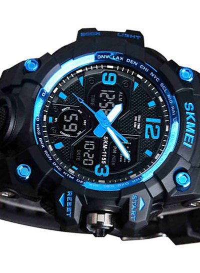 Men's Silicone Analog & Digital Watch 1155 - 55 mm - Black