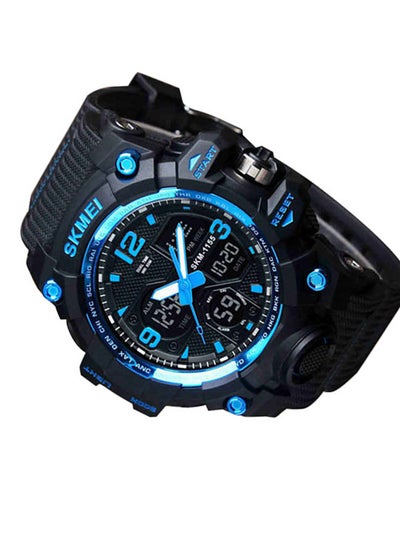 Men's Silicone Analog & Digital Watch 1155 - 55 mm - Black