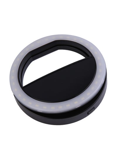Mobile Phone Clip Selfie LED Auto Selfie Flashlight Black