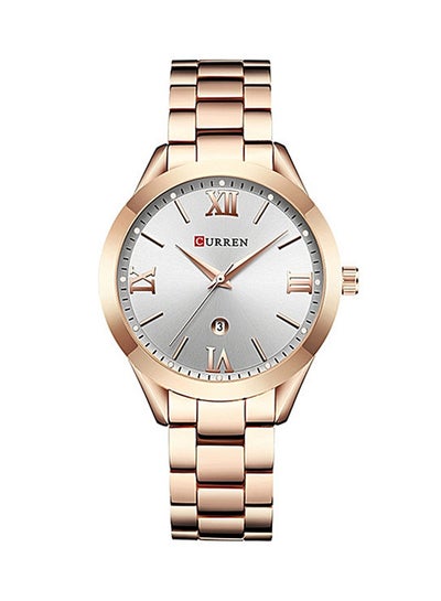 ساعة يد بعقارب من الستانلس ستيل WT-CU-9007-RGO1#D1 للنساء