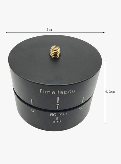Time Lapse 360-Degree Rotatable Tripod Head Black